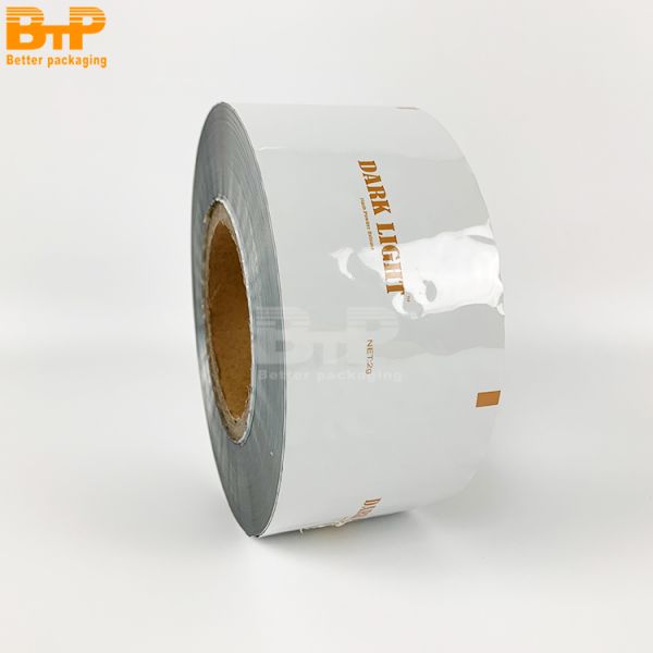 Custom Printed Laminated Food Packaging Plastic Roll Film Flexible Wrapping Film Roll Aluminium Foil Packaging Film