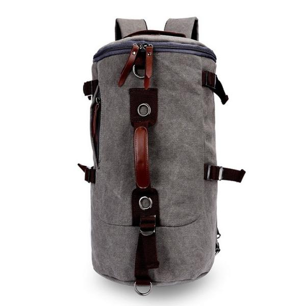Shoulder bag schoolbag Korean version of casual outdoor canvas bucket bag travel bag man bag