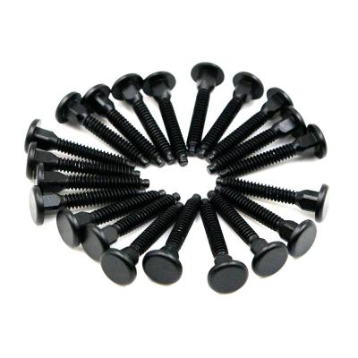 Black Custom Fasteners Carriage Bolts CNC Lathe Machining Service