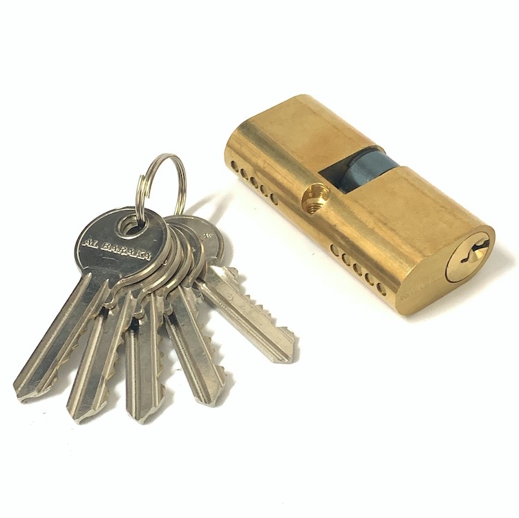 Brass Oval Cylinder Lock Big Cylinder Lock Replacement 65mm