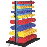 Entrepôt industriel, contenants de stockage en plastique suspendus, pliables 50 l