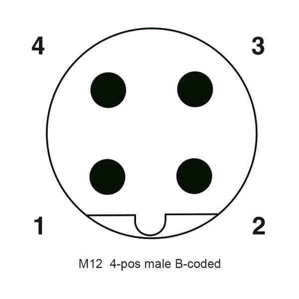 Waterproof  M12 8 Pin Female Connector 5P 12P With A / D Coding