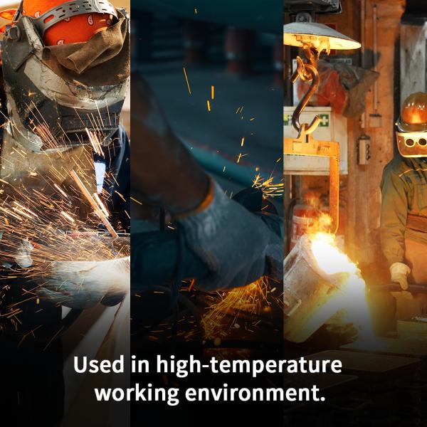 Fireproof A4 Anti Cut Industrial Work Gloves Heat Resistant Aramid Neoprene Work Gloves