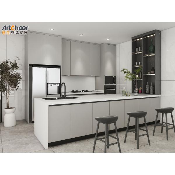 Современная кухонная мебель Кухонный шкаф с открытым дизайном барбекю и диваном