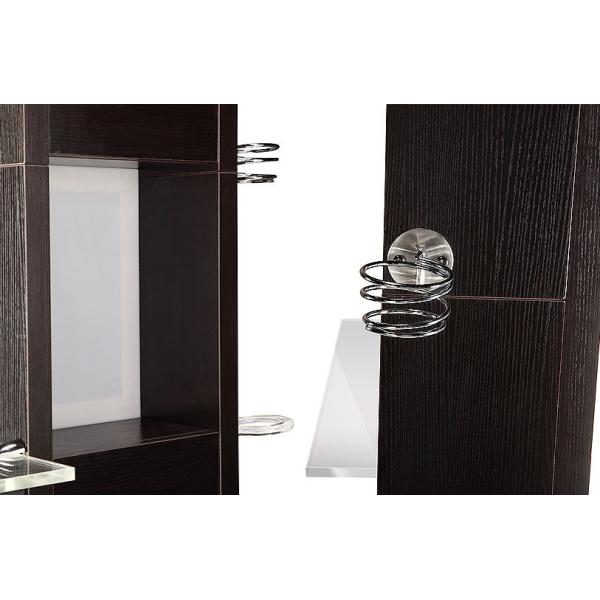 77 Inches Salon Styling Stations Single Side Mirror With Dryer Holder