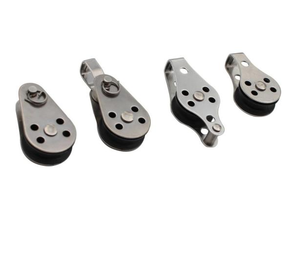 Polished Finish 8253 Stainless Steel Nylon Sheave Pulley Block