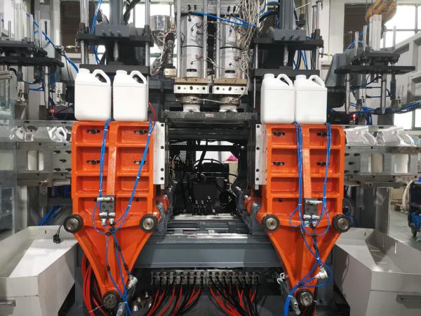 PP HDPE Daily Chemical Bottle Blow Molding Machine Double Station