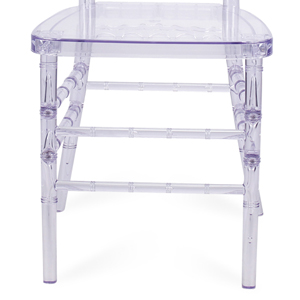 Clear Dining Chairs Crystal Transparent Seat, Modern Dining Chairs, Side Chairs for Wedding Party Event Reception