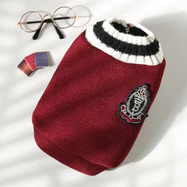 Trendy Pet Vest Preppy Style Knitted Waistcoat For Dog Cat