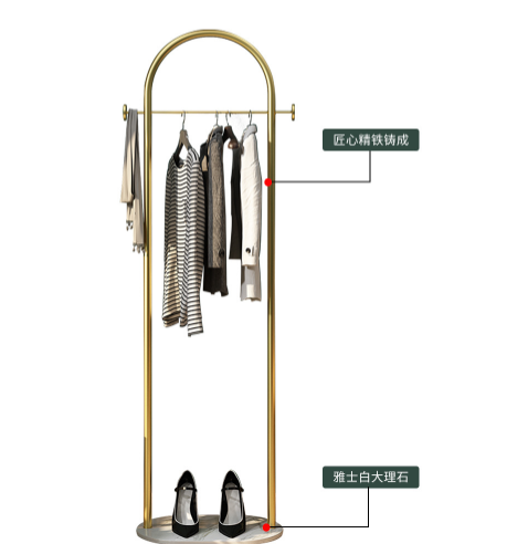 Two Tier Metal Pipe Clothes Rack , 50cm Length Metal Clothes Hanger Rack