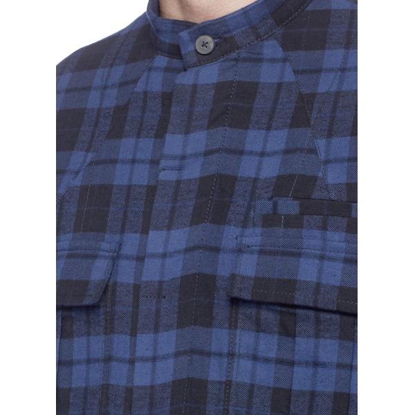 Leisure Style Plaid Shirt Flannel Jacket