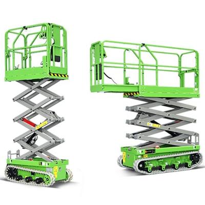 8m 10m 12m Track Electric Lift Hydraulic Mobile Scissor Lift Platform For Outdoor