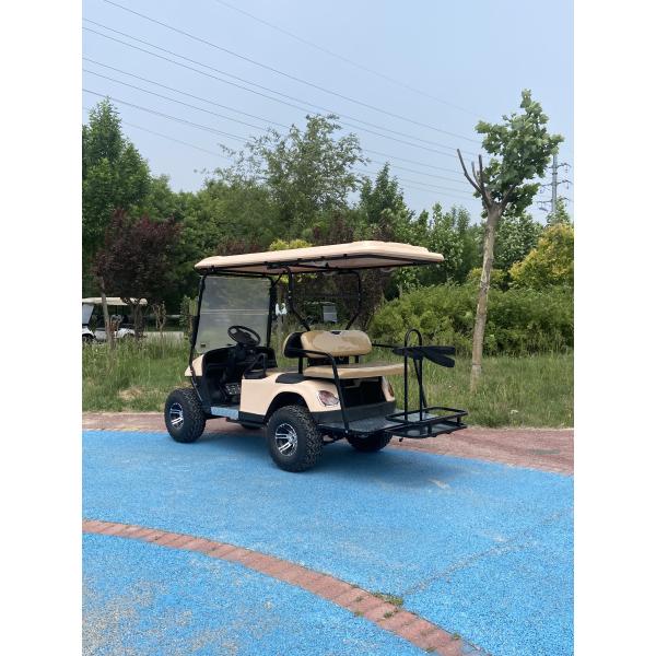 Mini Golf Cart 4 asientos con frenado regenerativo de largo alcance y diseño ligero