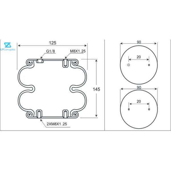 части рифленой машины диаметра 90mm запасные удваивают замысловатую резиновую весну тюфяка воздуха