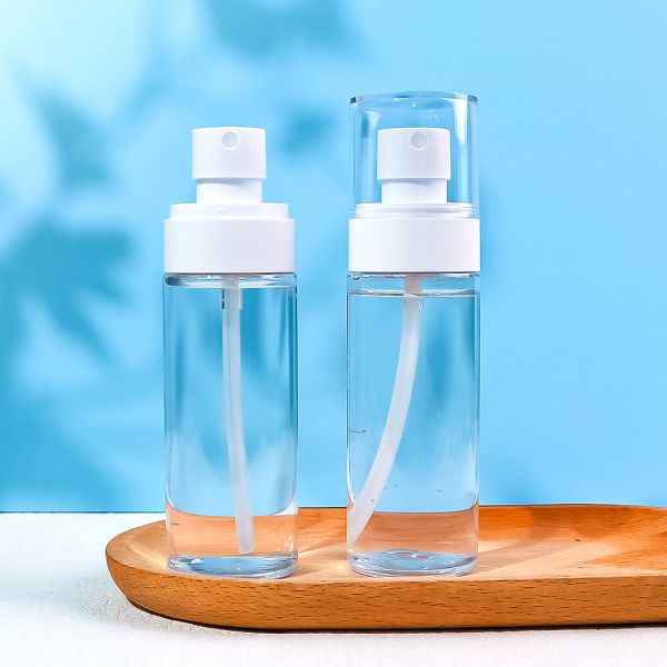 Multi-Color Customizable Recyclable PET Plastic Spray Bottle for Cosmetic Packaging