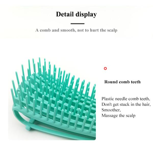 Detangling Hair Brush Curly Bristle Nylon Tooth Adjustable Hair Styling Brush