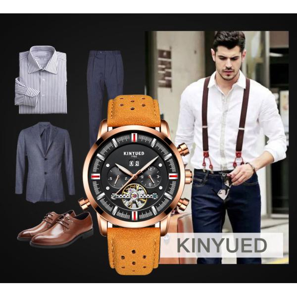 Online Shopping free shipping luxury brand tourbillon leather men watches in wristwatches automatic mechanical watch