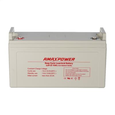 Amaxpower LD Series Rechargeable Agm Deep Cycle Battery Voltage 100 Amp Agm