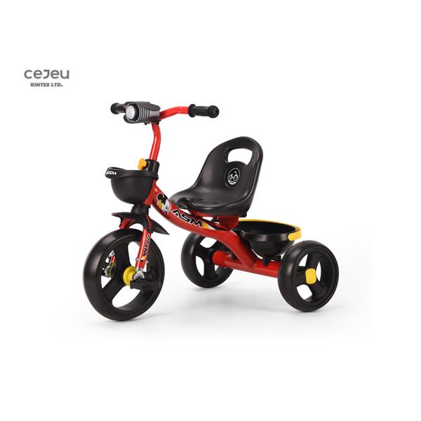 Езда трицикла малыша детей детей на 3 колесах велосипед нагрузка пинка 30KG