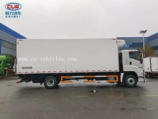 ISUZU Giga Thermo King Freezer Refrigerated Van Truck With Hydraulic Gate
