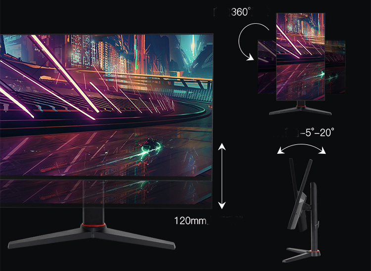 Hopestar 2K 24 дюймов 1ms 165hz Монитор LED игровой монитор Freesync Gsync
