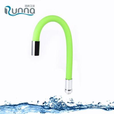 Soft Elastic Long Neck Kitchen Faucet Contemporary Style EPDM Rubber Inner Tube