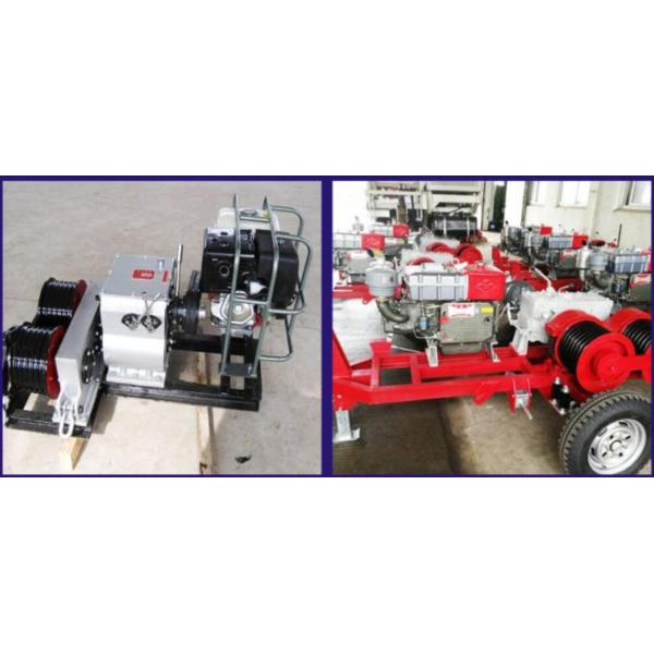 Gas Diesel Engine Electric Cable Winch Puller 3600RPM 9HP
