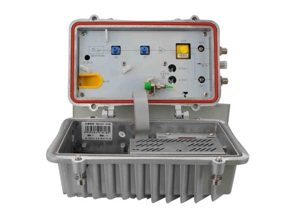 Outdoor Dual Fiber Optic Cable Transmitter Receiver Anti Static Amplifier Tube