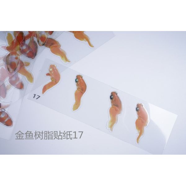 3D resin goldfish stickers, resin paintings, goldfish stickers, material stickers, crystal drip glue, goldfish paintings, resin paintings, wholesale