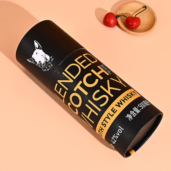 Качество еды трубки Kraft черного круга бумажное упаковывая повторно использовало коробку цилиндра упаковывая