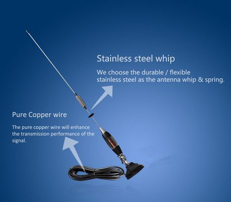 300W 28MHz Car CB Antenna With Outdoor Rubber Whip Spring Base HT-C899