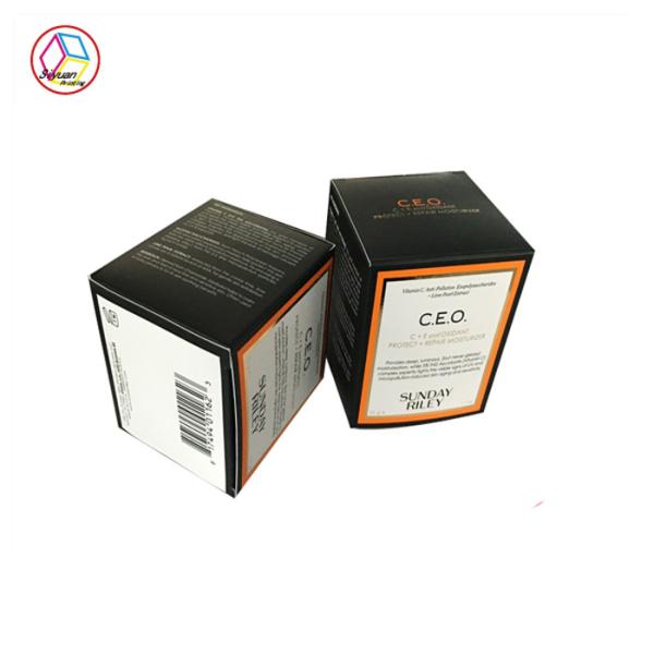 Черная подарочная коробка бумаги ремесла, декоративные подарочные коробки для упаковки свечи