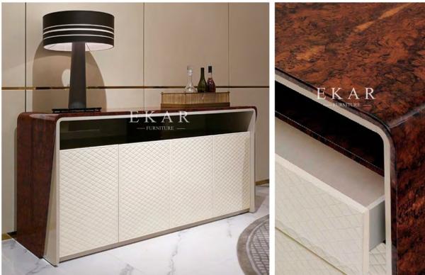 Modern Italian Design Dining Room High Gloss Veneer Sideboard  W006D7