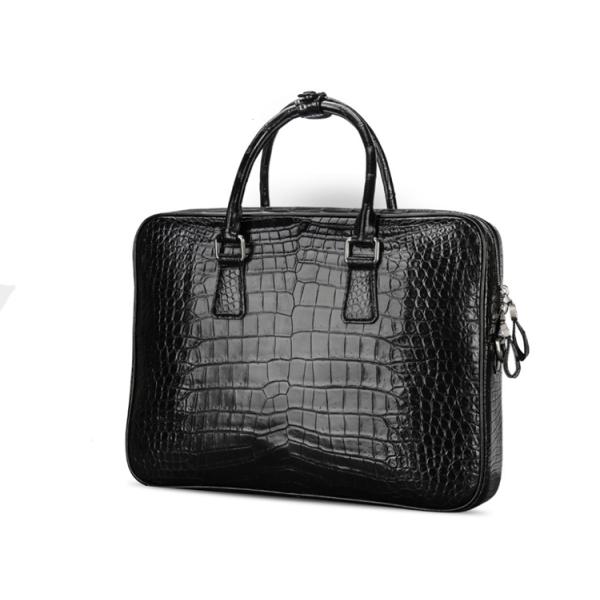 Dongguan factory wholesale genuine crocodile leather business briefcase man handbag
