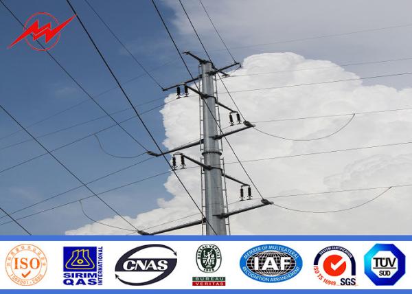 Professionnel 8M 7.5KN Polonais tubulaire en acier pour la ligne projet de distribution électrique