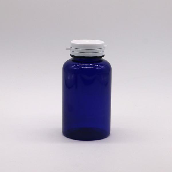 Bouteille en plastique PET ronde de 200 cc pour supplément de capsules