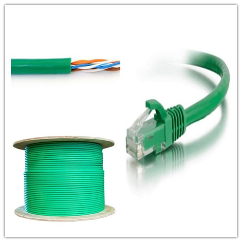Indoor / Outdoor PULI Cat6 SFTP Cable Cat6 Coaxial Cable 305m 112 Braid