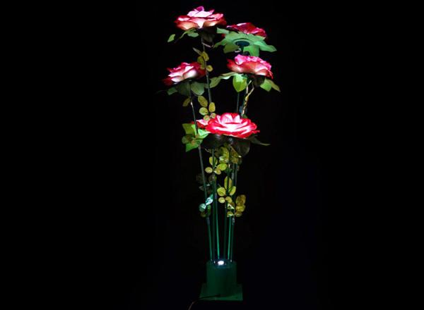 LED Simulation EVA Rose Lights lawn flower lamp Garden courtyard beautiful display bright landscape decorative