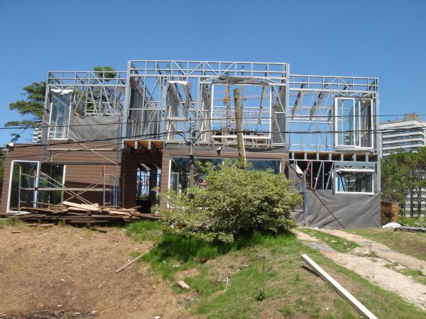 El nuevo chalet prefabricado de acero ligero blanco del indicador/la casa prefabricada arquitectónica se dirige el estándar de América