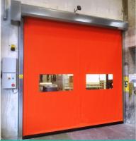 Portão de enrolar industrial para garagem em pvc rápido automático motorizado