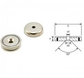 Professional Supplier Best Service Super Strong Natural Pot Magnets with Screews Made in China