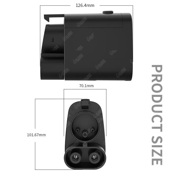OLINK DC Charging NACS to CCS Adapter Ev Converter Electric Vehicle Charge Adaptor Tesla to CCS Combo 1 Adapter