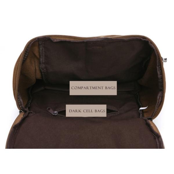 Unisex Stylish Travel Backpacks , Large Capacity Canvas Bucket Backpack