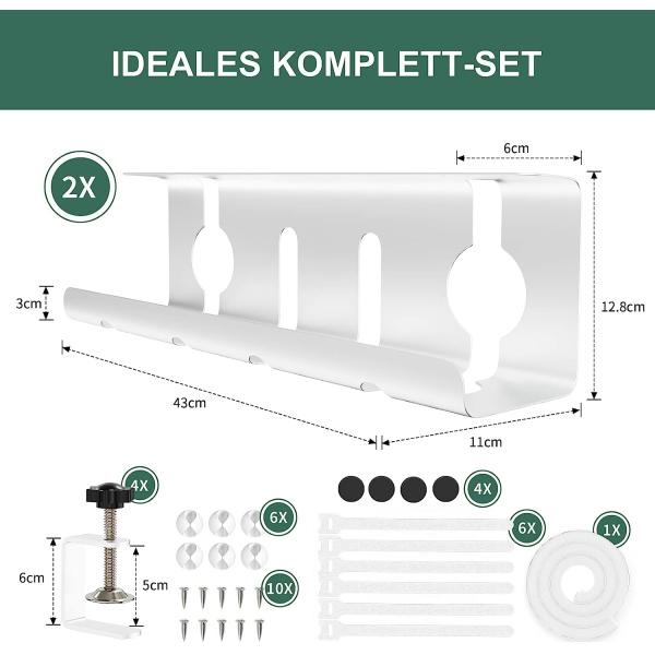 Тип установки Стоящий тип кабельной подноски для под рабочим столом офисной гостиной 43 см