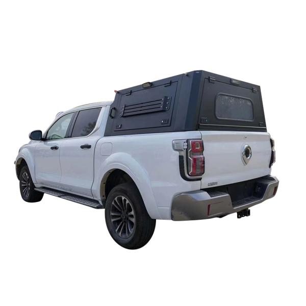 JMC DADAO 4x4 Pickup Truck Canopy High- Black Powder Coated Truck Camper Semi-High Bed