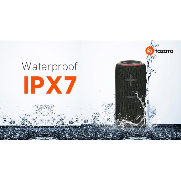 TAZATA FUN 200 10m Wireless RGB Bluetooth Speaker With 2*10W Loud Stereo Sound Waterproof IPX7