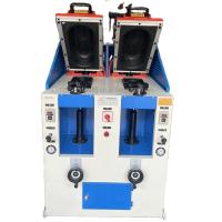 máquina de prensado de suela de zapatos de bolsas de aire manuales con doble cabeza