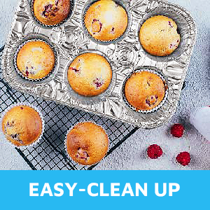 480ml Aluminium Foil 6 Cup Disposable Aluminum Mini Muffin Pans