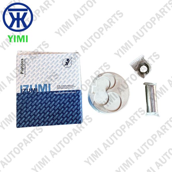5L Piston Set 13101-54120 with 99.5mm Bore Heat-Treated Aluminum Alloy and Tinned Alfin Oil-Gallery for Toyota Hiace Hilux Dyna 3.0L Diesel Engine
