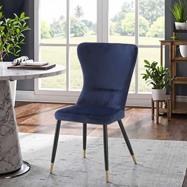 Wholesale Comfortable Armless Velvet Dining Chair Modern Style Upholstered Office School Backrest Home Bar Restaurant